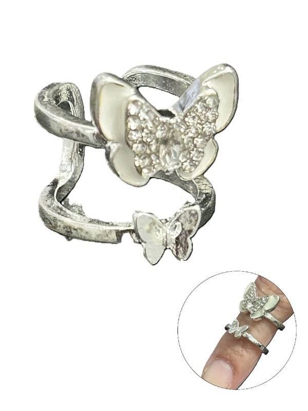 ANEL BORBOLETA PRATA