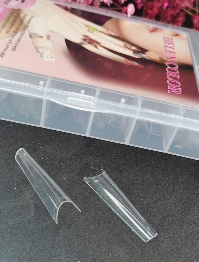 Tips bailarina transparente helen color c/240