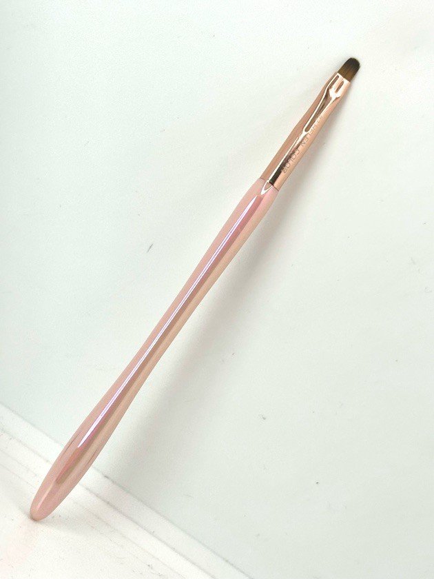 pincel língua de gato rosa perolado 4