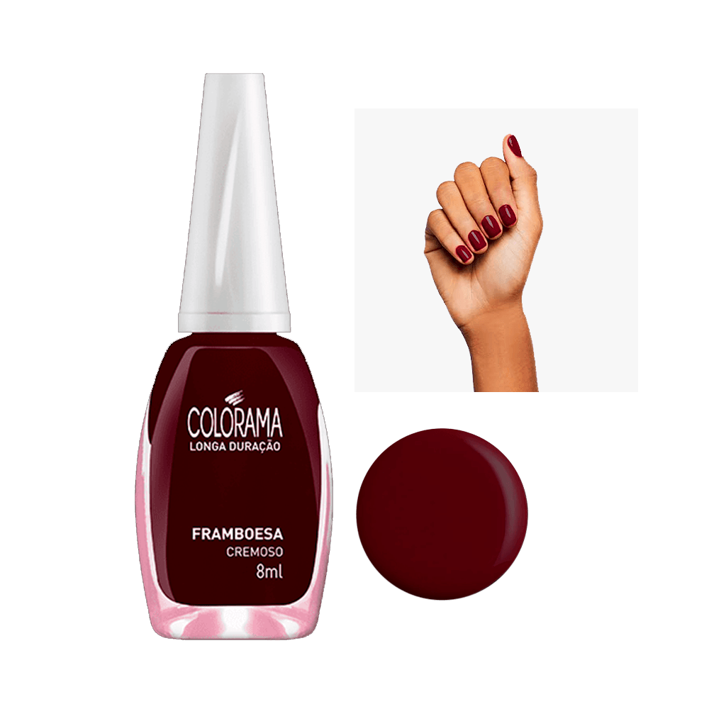 esmalte colorama framboesa