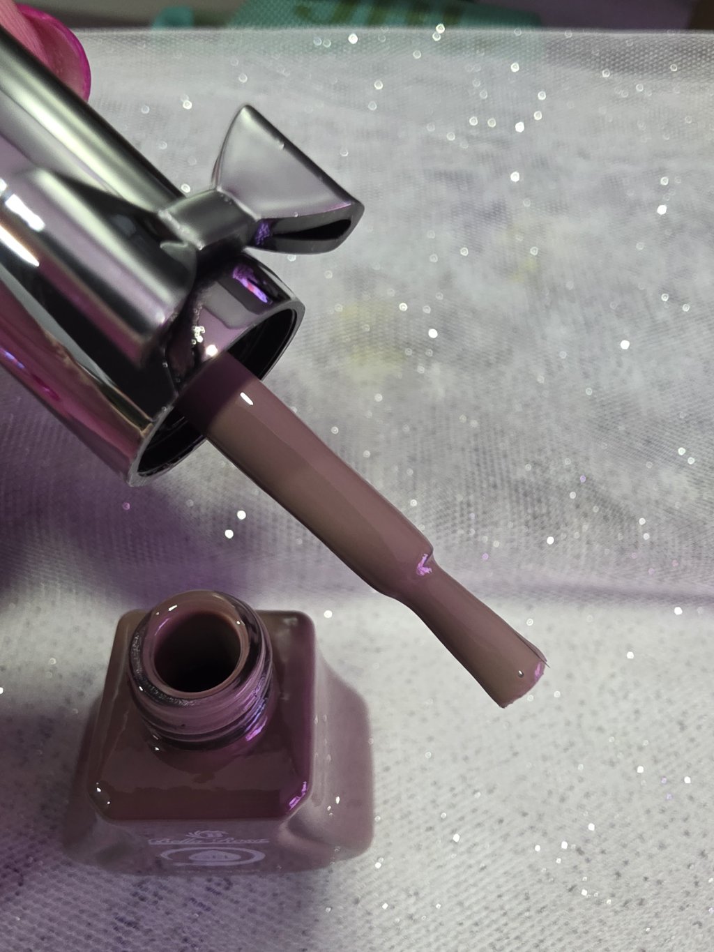 Esmalte Gel Bella Rosa Tope prata 3