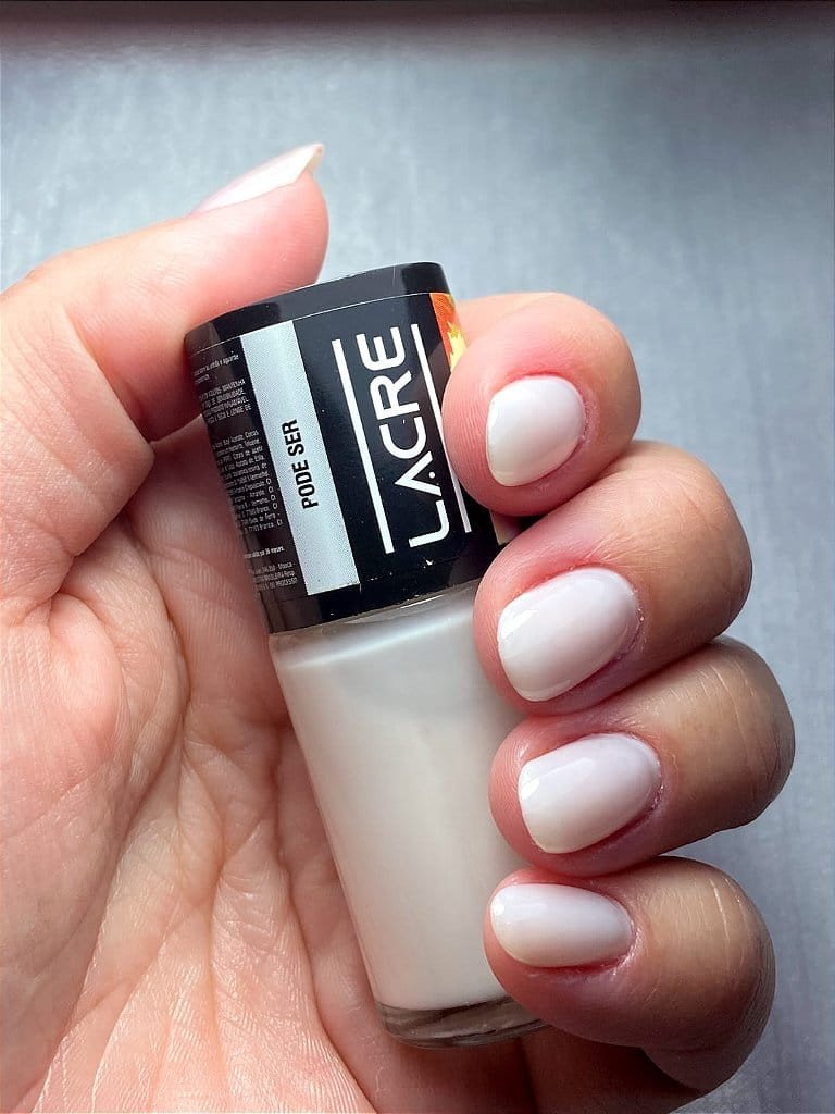 Esmalte lacre pode ser (renda)