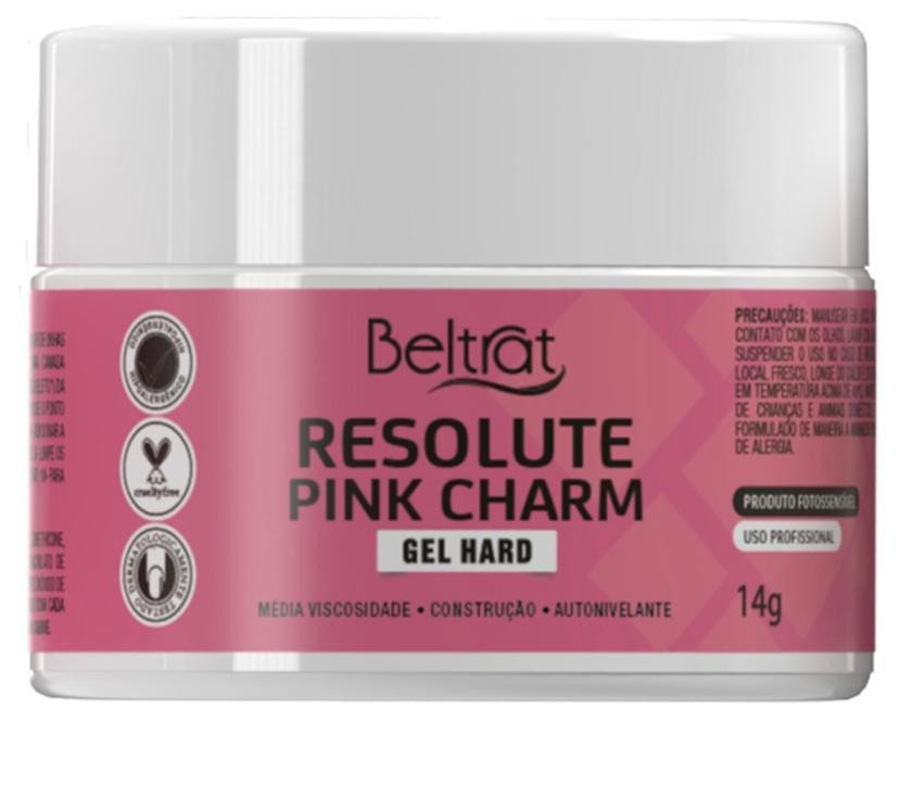 Gel resolute hard pink charm 