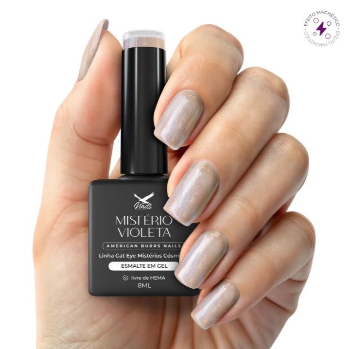 Esmalte Gel magnetico misterio violeta american nails