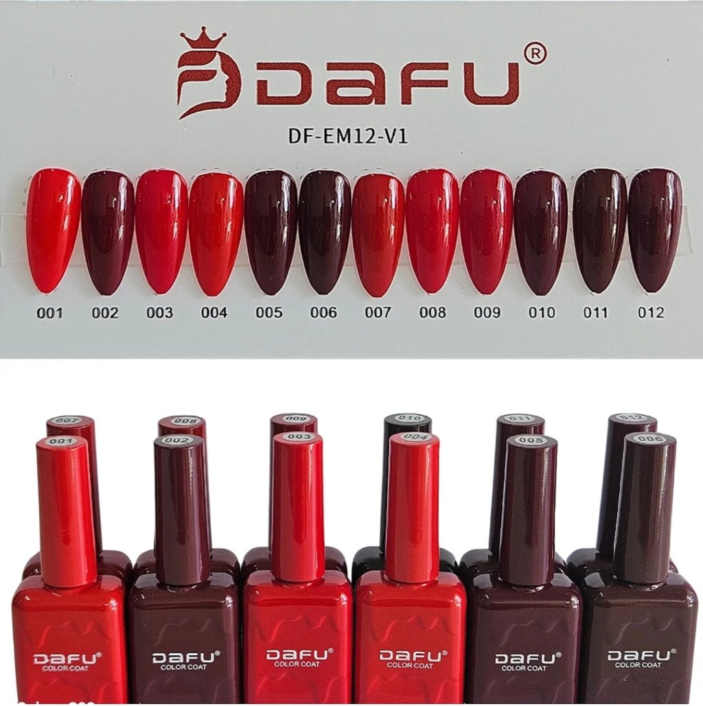 ESMALTE GEL DAFU COLEÇAO VERMELHOS