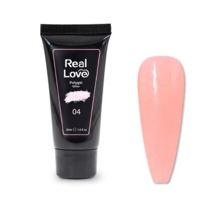 poligel real love 4 com gliter