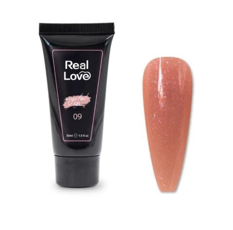 Poligel real love 9 com gliter