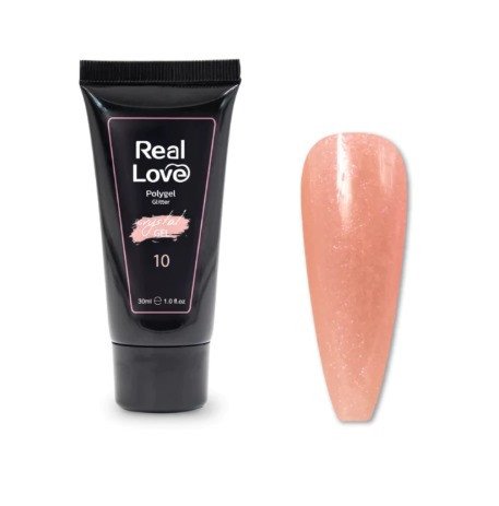 Poligel real love 10 com gliter