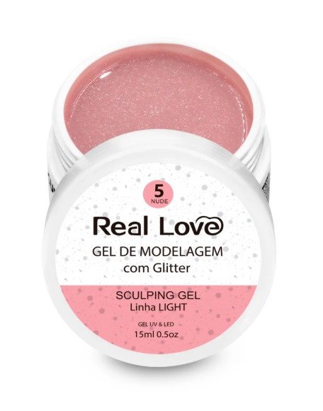 Gel real love 5 com gliter