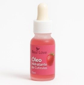 oleo de cuticulas real love morango