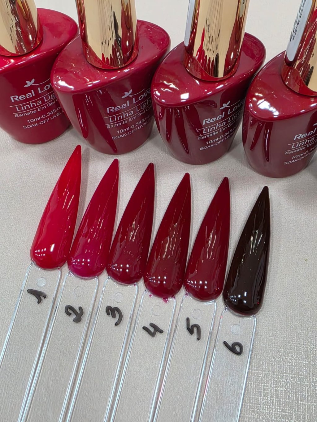 esmalte Gel real love vermelhos