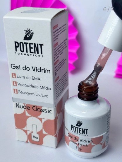 gel no vidrim nude classic 15g potent