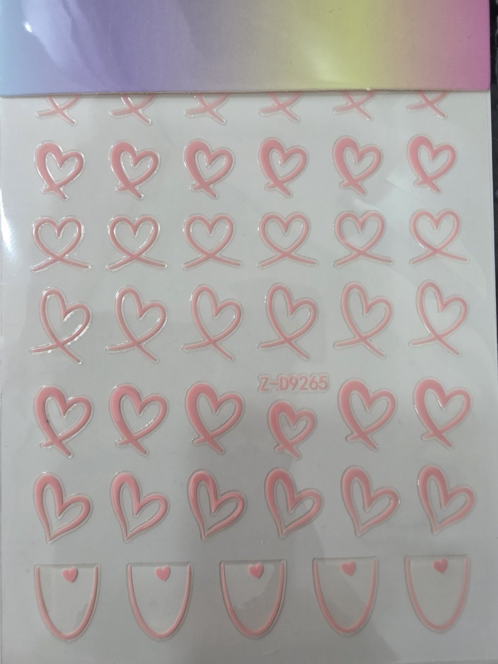 Adesivo coração rosa