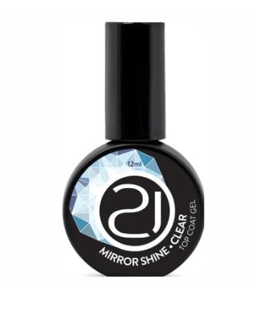 TOP COAT MIRROR SHINE CLEAR NAILS 21
