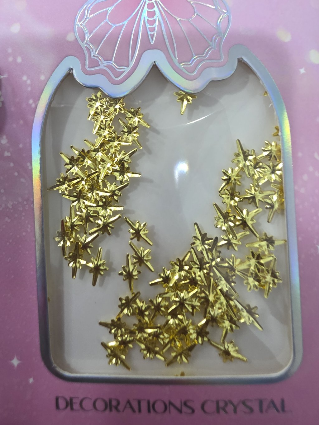 Decoração estrelas douradas