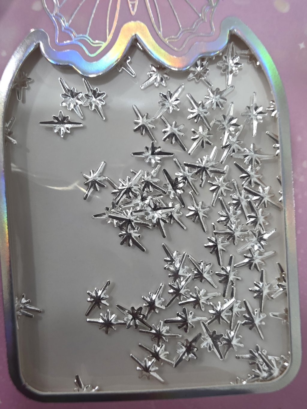 Decoração estrelas prata