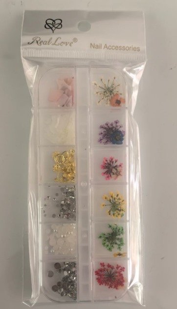 flor seca com pedrarias real love