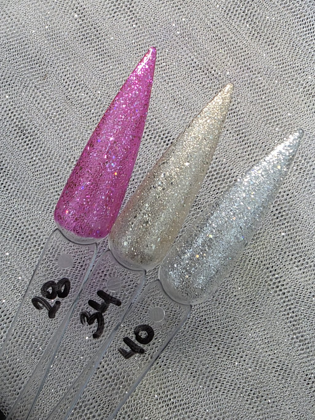 Esmalte Gel mil purpurinas helen