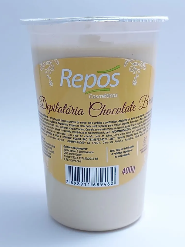 cera depilatória repos chocolate branco
