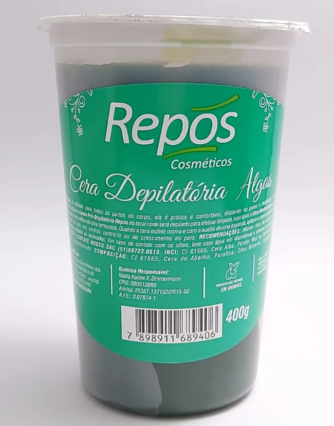 cera depilatória repos algas
