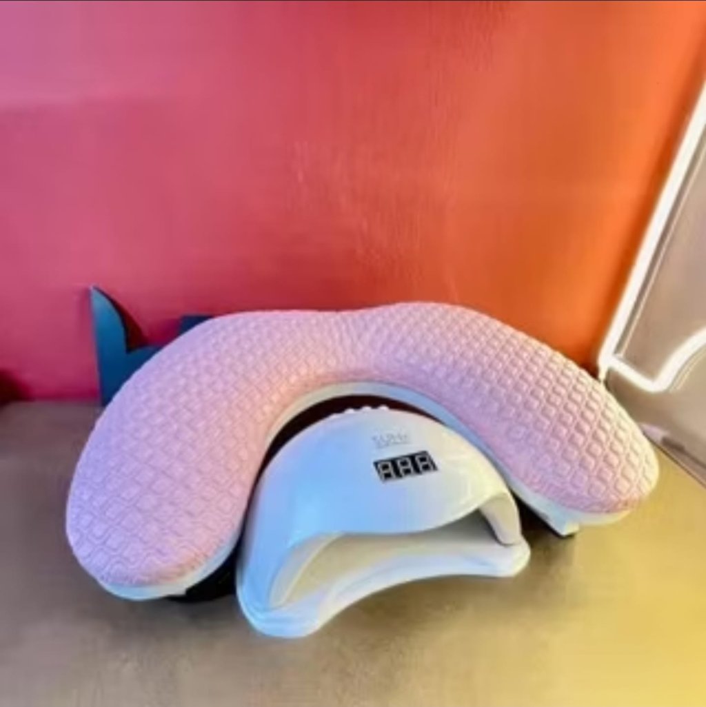 apoio de braços rosa