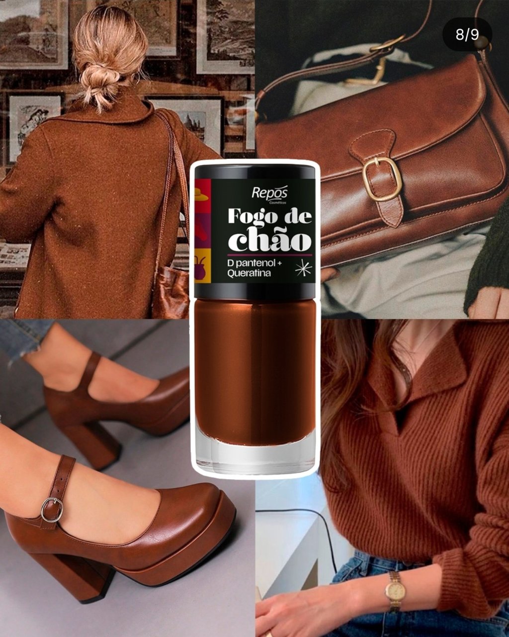 Esmalte repos fogo de chão 