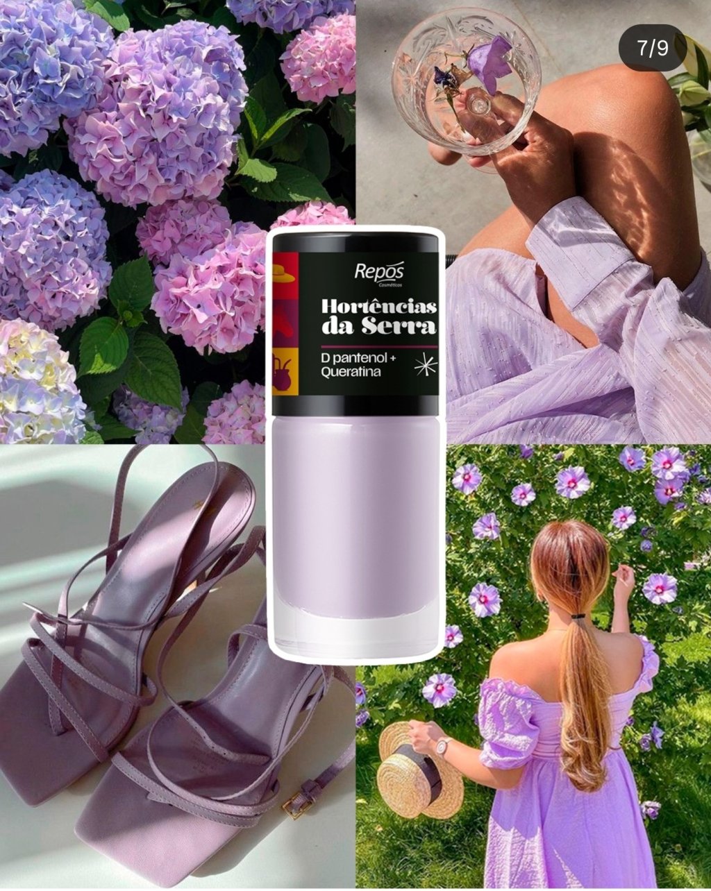 Esmalte repos Hortências da serra