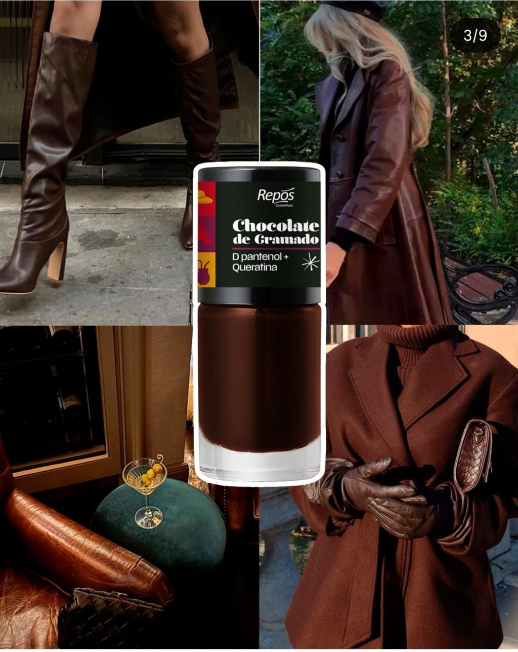 Esmalte repos chocolate de gramado