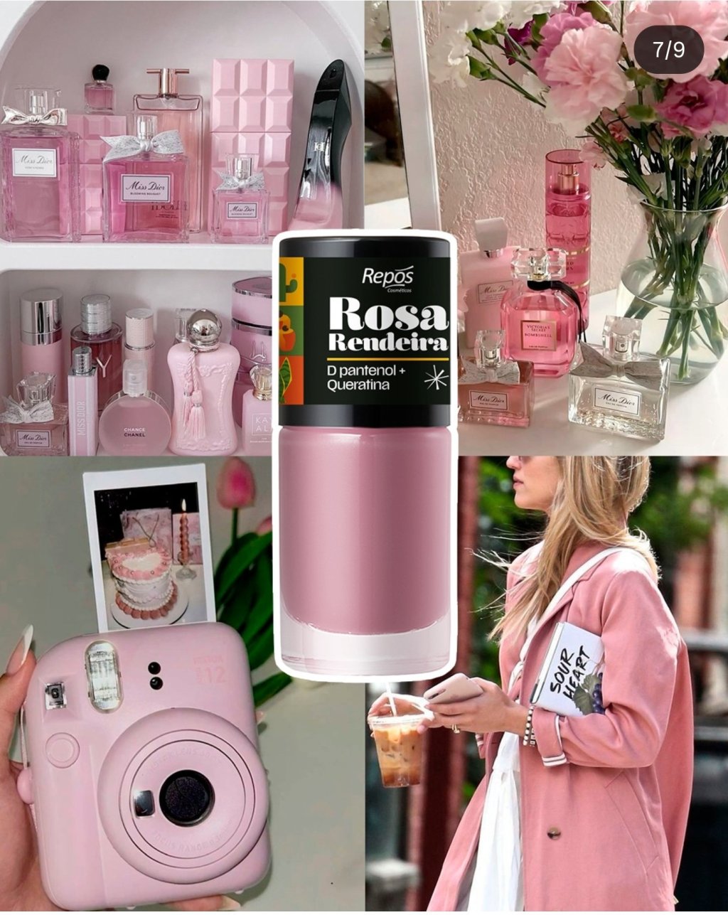 Esmalte repos rosa rendeira