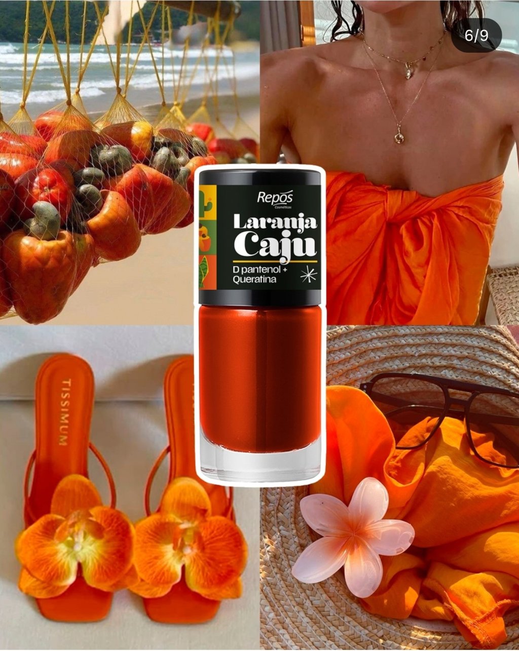 Esmalte repos laranja caju