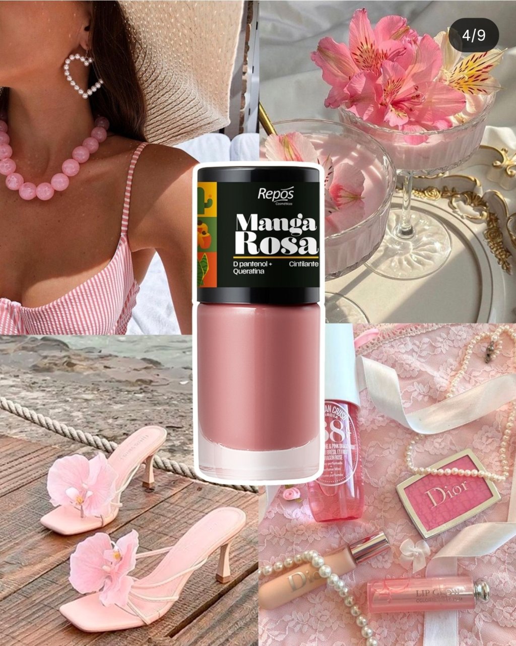 Esmalte repos manga rosa