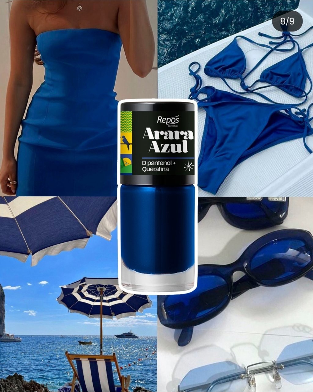 Esmalte repos arara azul