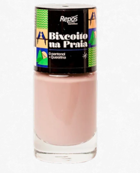 Esmalte repos bixcoito na praia