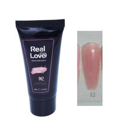 poligel real love 12 com gliter