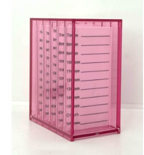 Caixa Acrílica Organizadora para Cílios rosa