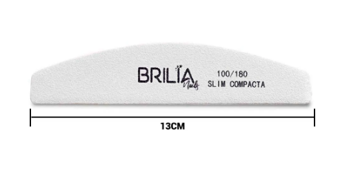 Lixa slim compacta brilia 100/180 bumerangue