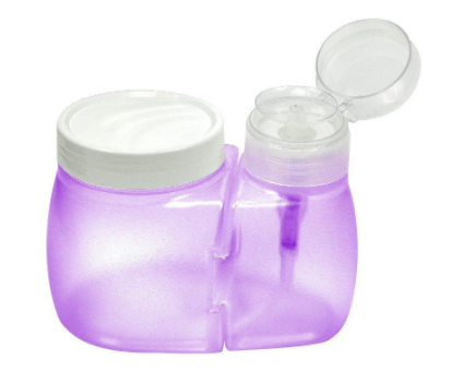 porta acetona e algodão lilas Santa clara