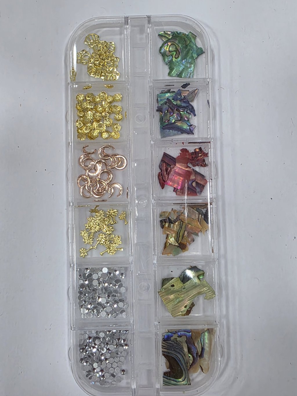 Kit madrepérola furtacor com joias 