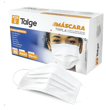 mascara branca com 50