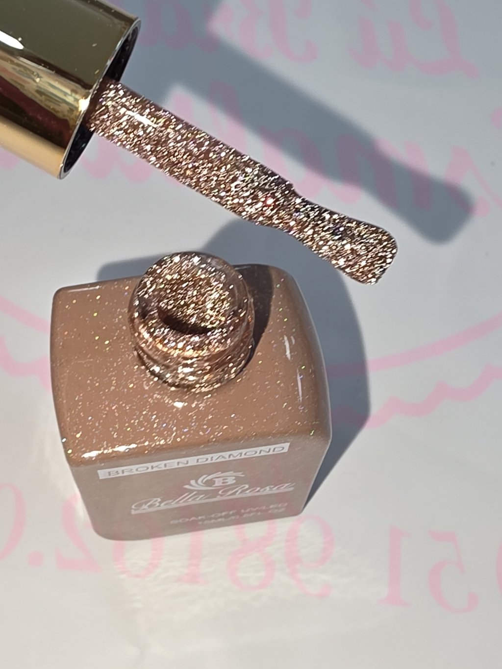 Esmalte reflexivo bella rosa 10