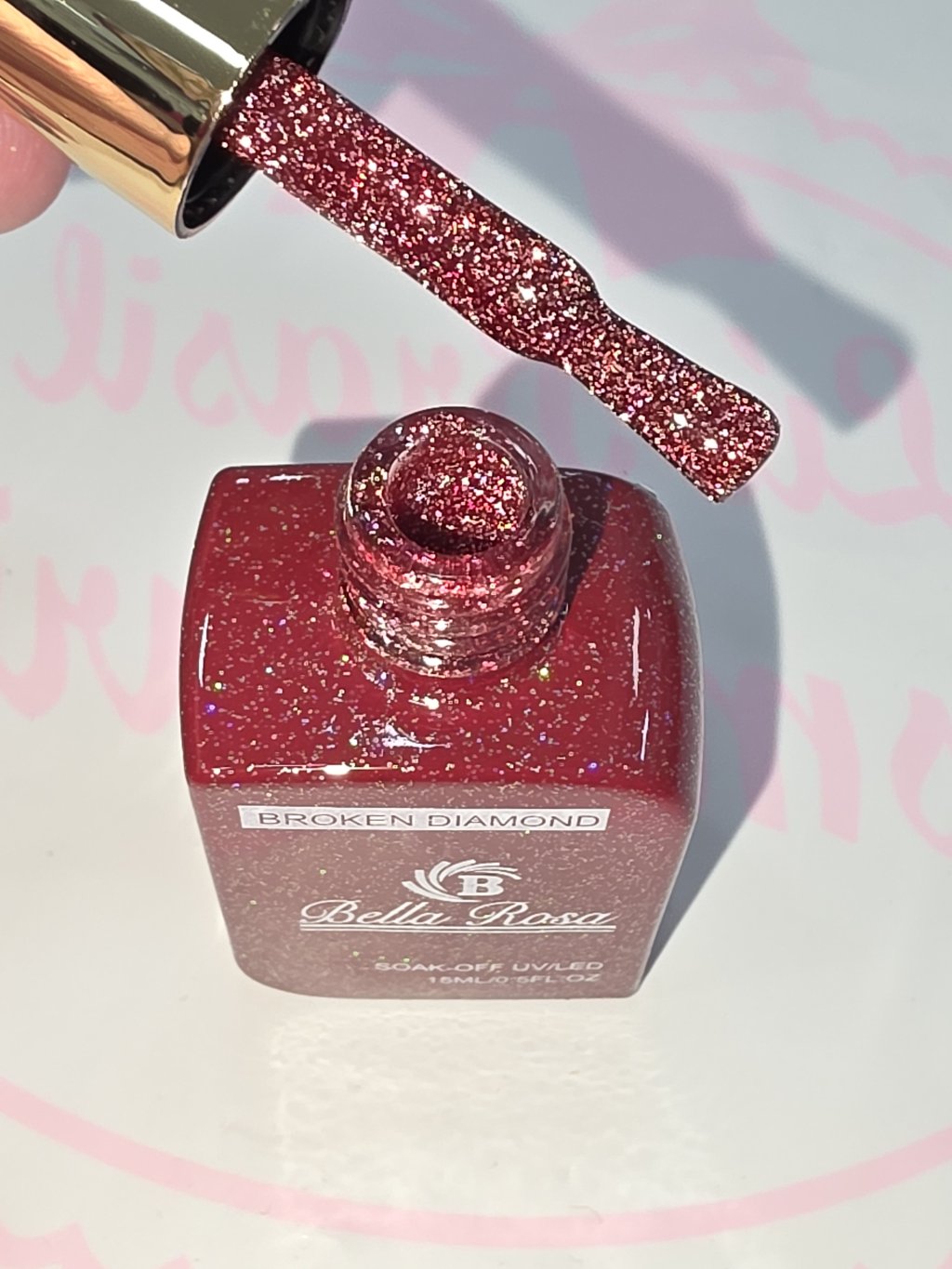 Esmalte reflexivo bella rosa 24