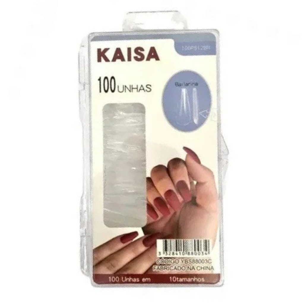 Postiça realista kaysa transparente 