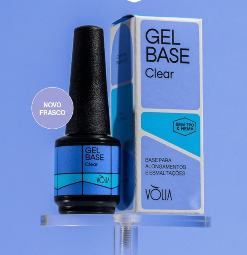 Gel base volia novo sem TPO vidro