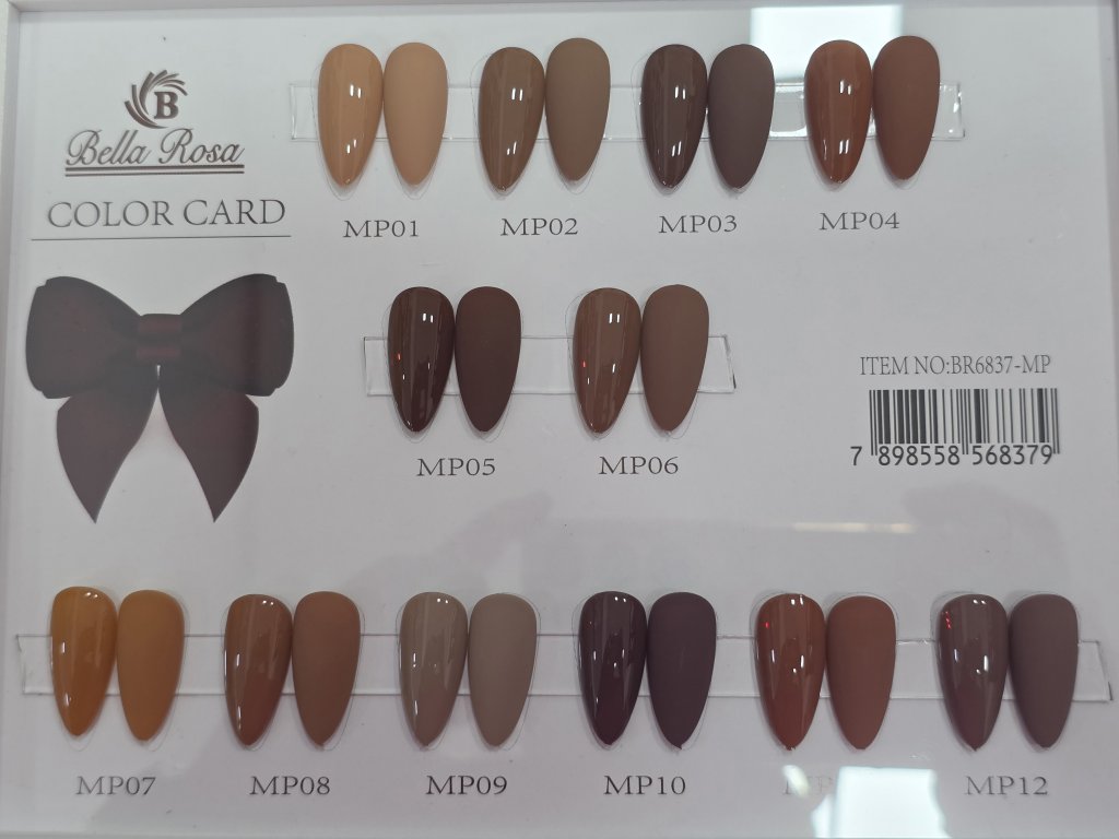 Esmalte coleção marrom bella rosa