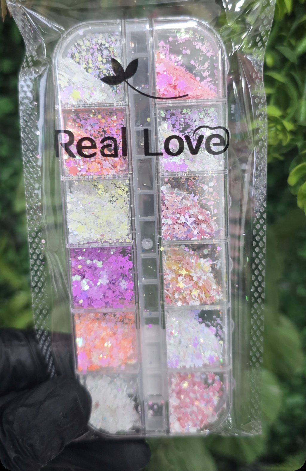 Kit gliter real love florzinhas