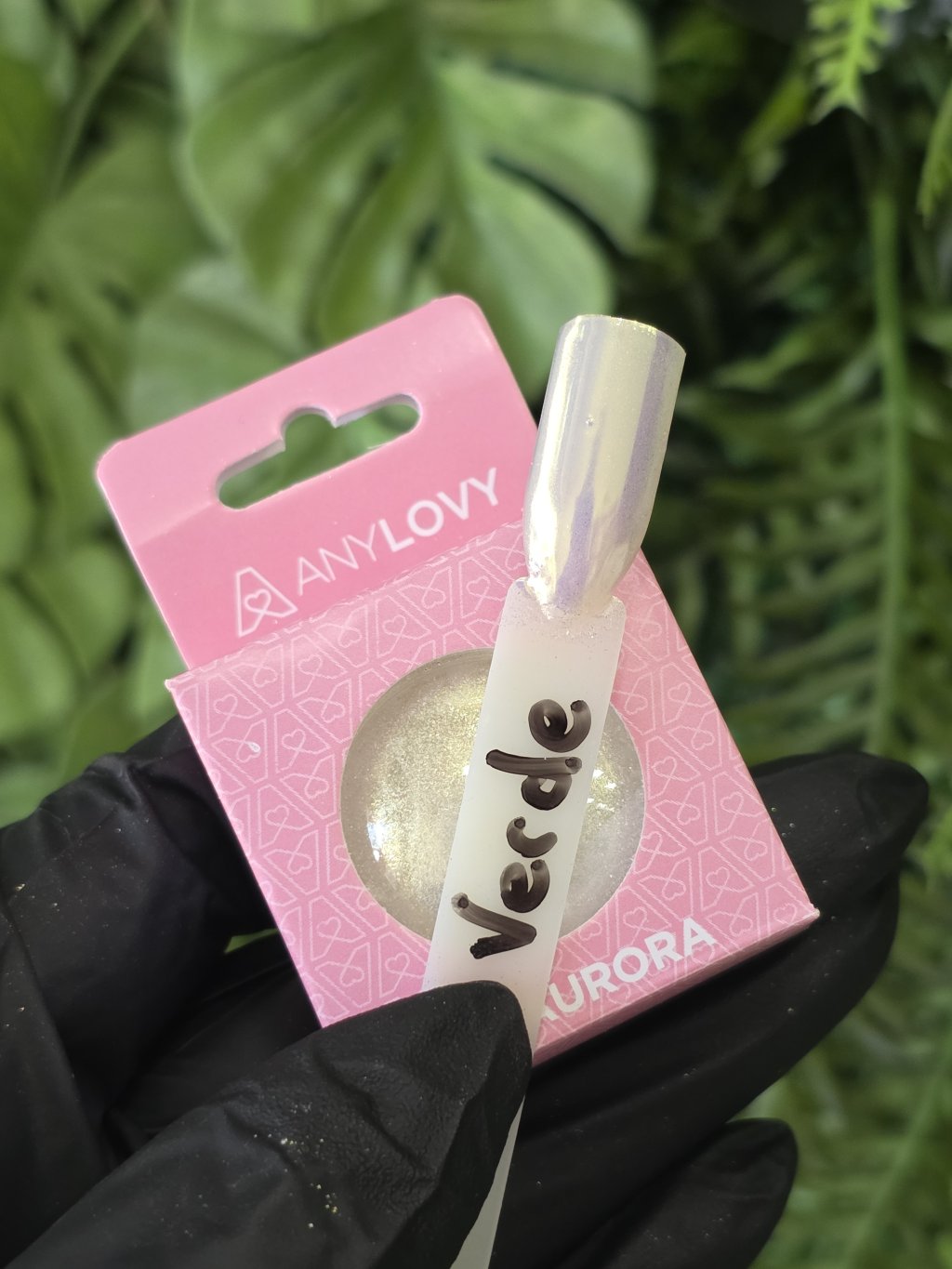 Pó aurora esverdeado Anylovy