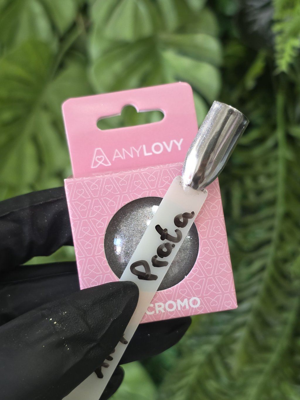 Pó cromado Anylovy prata