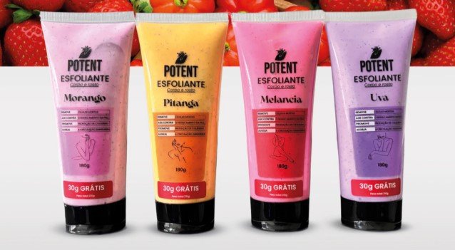 esfoliante potent bisnaga corpo e rosto