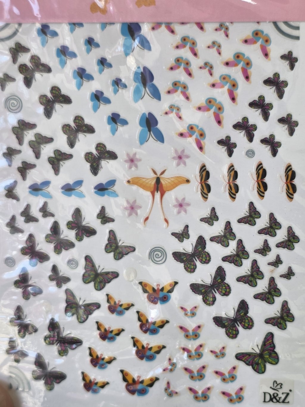 Adesivo borboleta d&z 