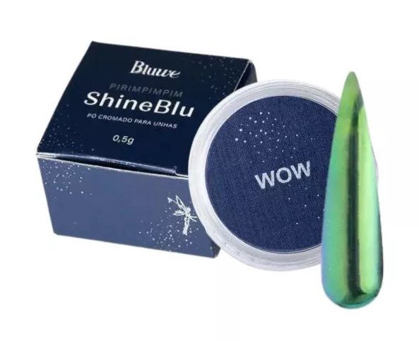 Pó Cromado Pirimpimpim ShineBlu WOW (verde)